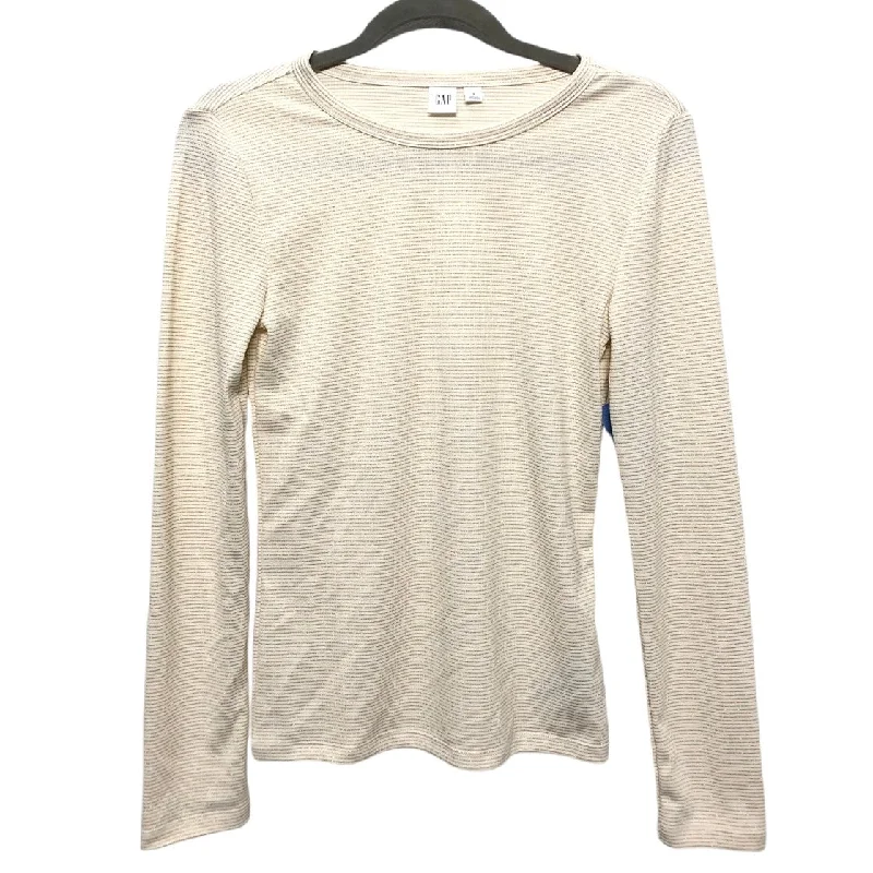 Top Long Sleeve Basic By Gap In Beige, Size: S