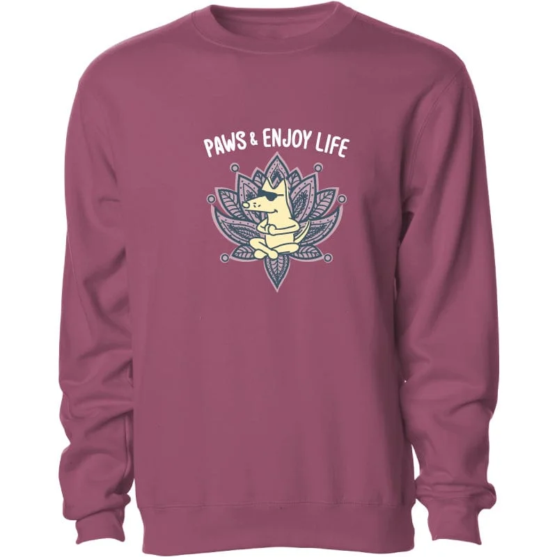 Paws And Enjoy Life - Crewneck Sweatshirt