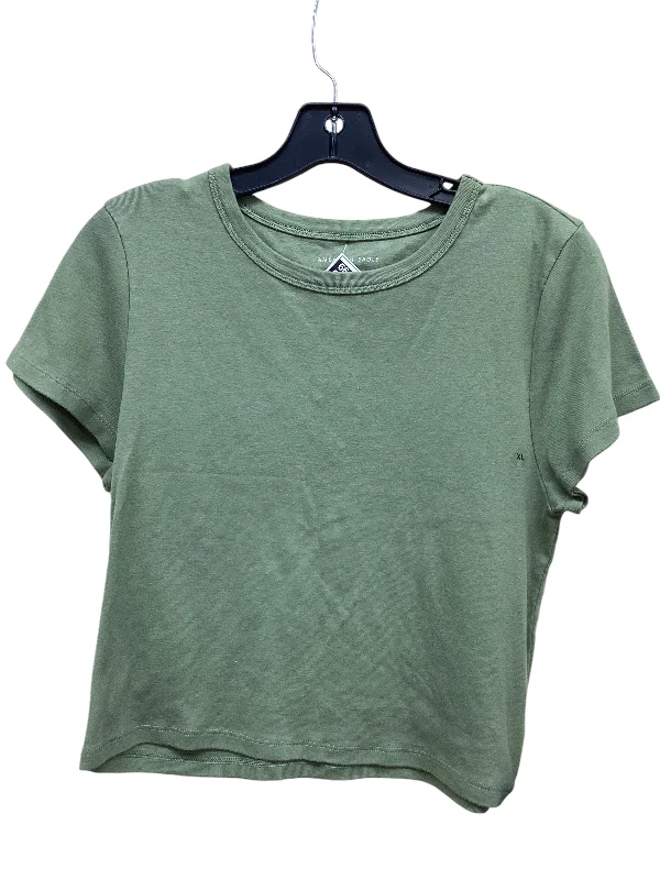 Top Short Sleeve By American Eagle In Green, Size: Xl