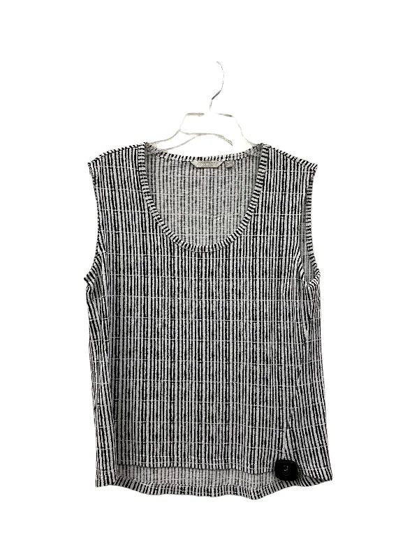 Top Sleeveless By Athleta In Striped Pattern, Size: M