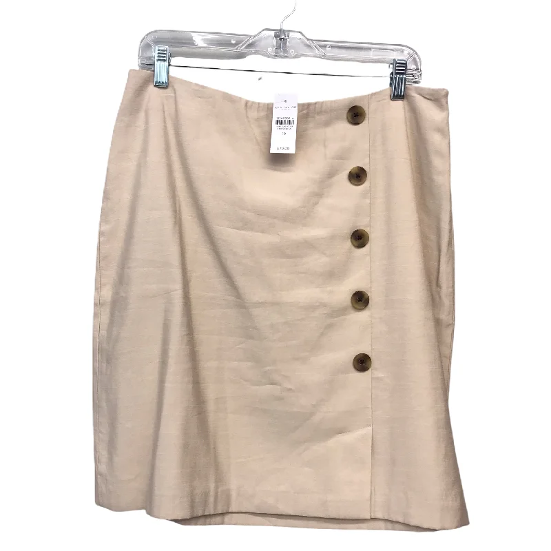 Skirt Midi By Ann Taylor In Tan, Size: 10