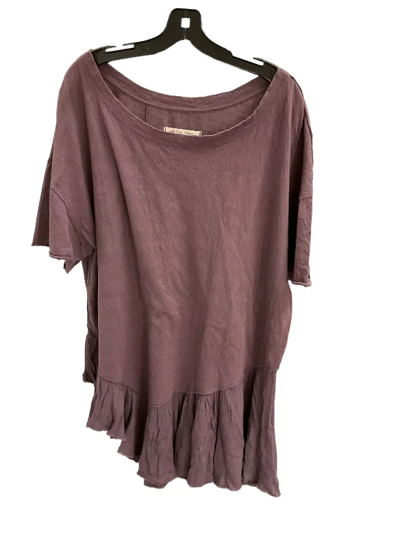 Top Short Sleeve By We The Free In Purple, Size: M