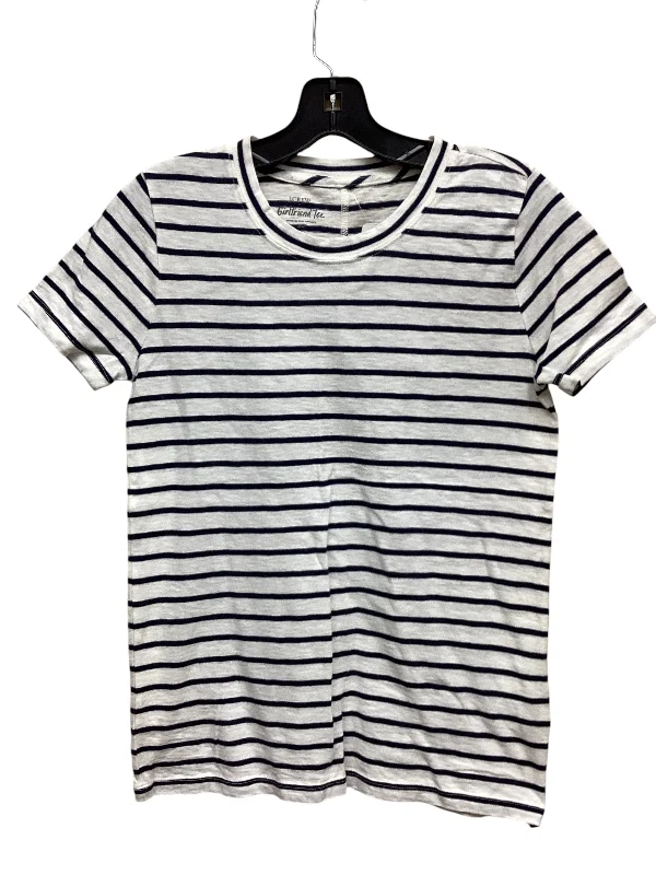 Top Short Sleeve By J. Crew In Striped Pattern, Size: Xs