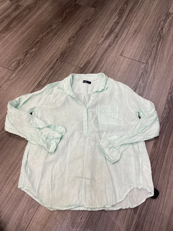 Top Long Sleeve By Gap In Teal, Size: Xl