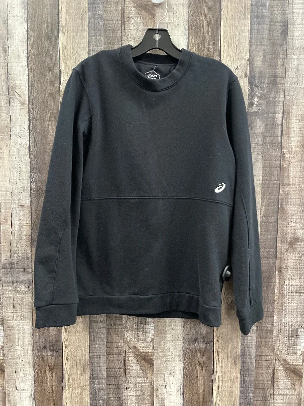 Sweatshirt Crewneck By Asics In Black, Size: S