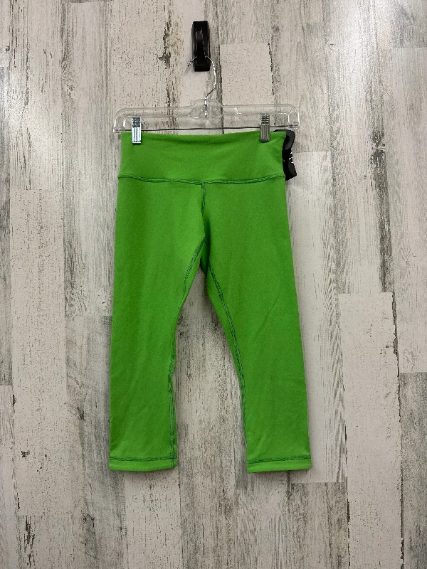 Green Athletic Capris Lululemon, Size 4