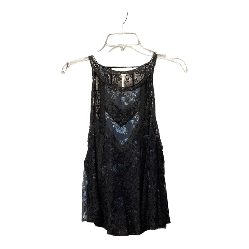 Top Sleeveless By Free People In Black & Blue, Size: Xs