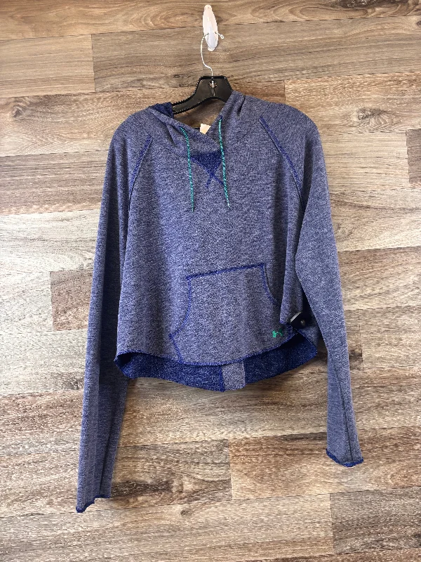 Sweatshirt Hoodie By Under Armour In Blue, Size: L