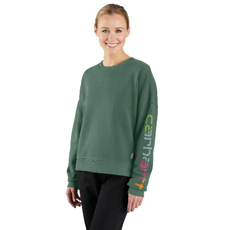 Women's TENCEL Fiber Series Loose Fit Sleeve Graphic Sweatshirt