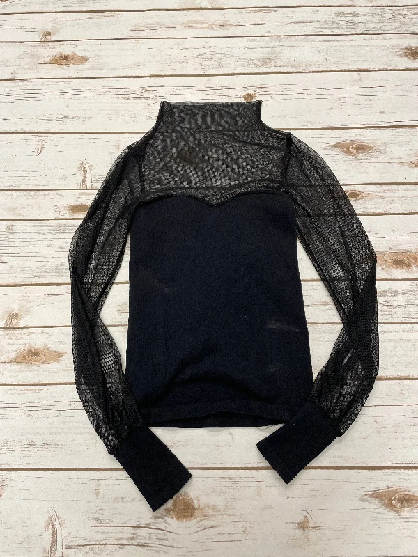 Top Long Sleeve By Free People In Black, Size: Xs