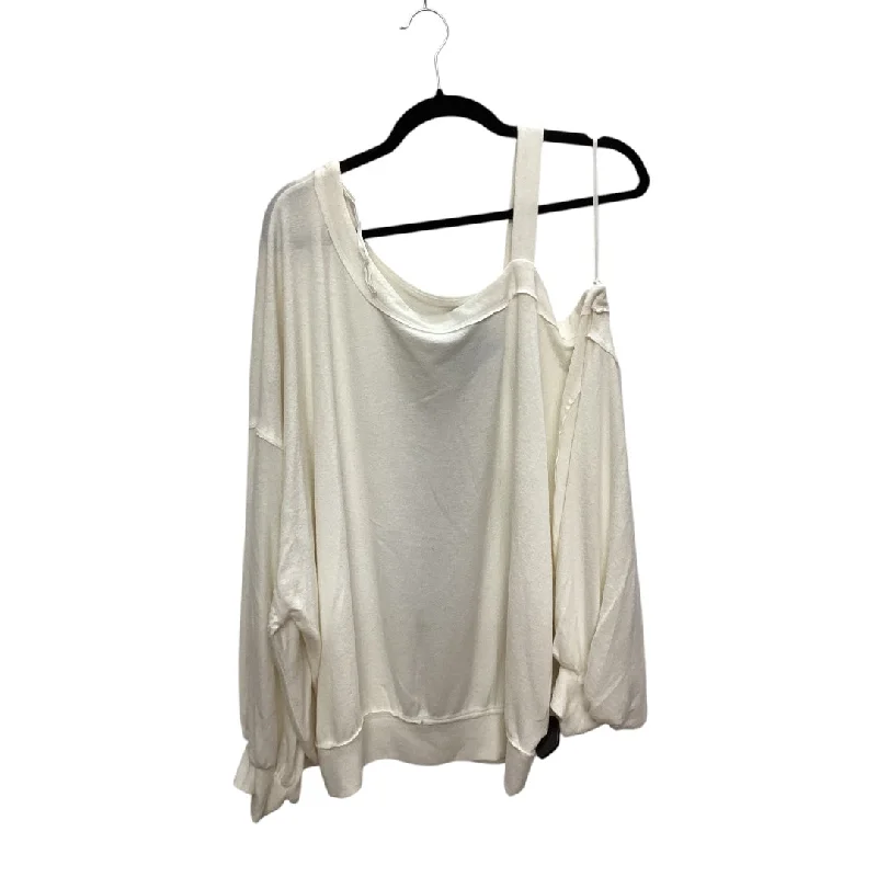 Top Long Sleeve By Free People In White, Size: Xl