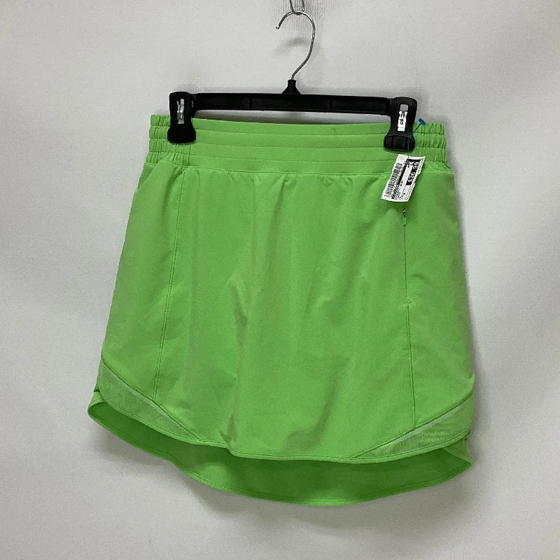 Athletic Skirt By Lululemon In Green, Size: 8