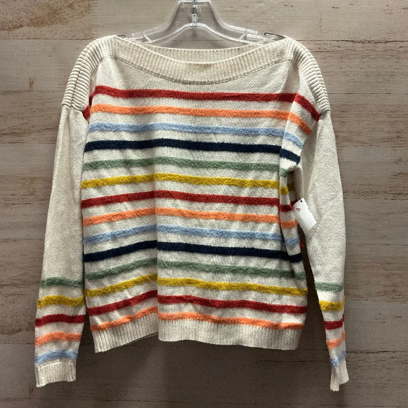 Top Long Sleeve By Loft In Rainbow Print, Size: S