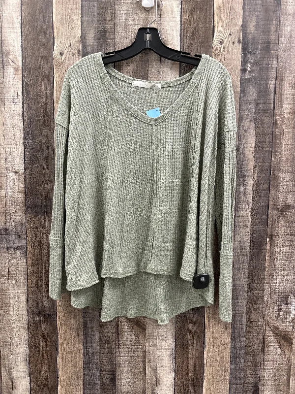 Top Long Sleeve By Altard State In Green, Size: S