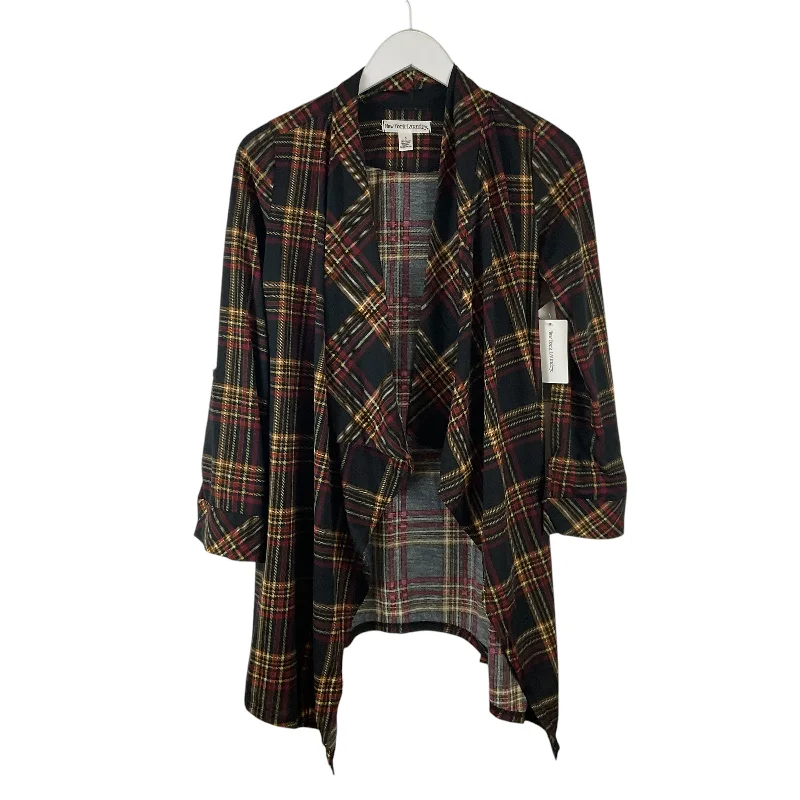 Top Long Sleeve By New York Laundry In Plaid Pattern, Size: S