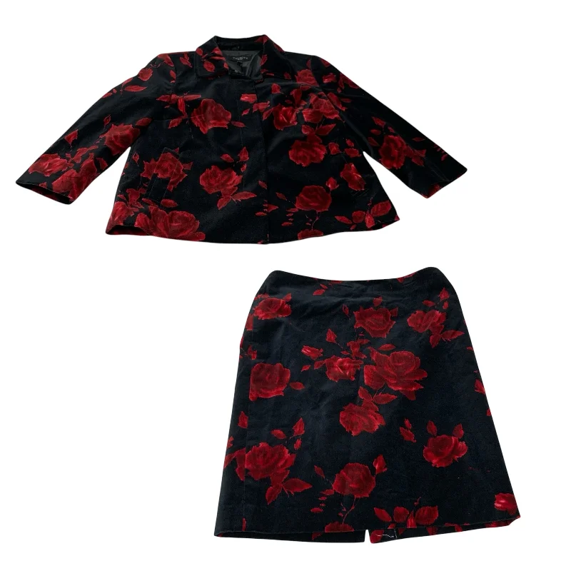 Skirt Mini & Short By Talbots In Black & Red, Size: Mp