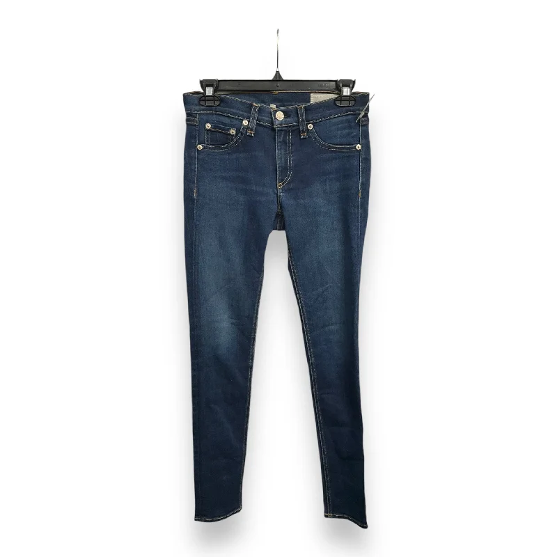 Jeans Skinny By Rag & Bones Jeans In Blue Denim, Size: 4