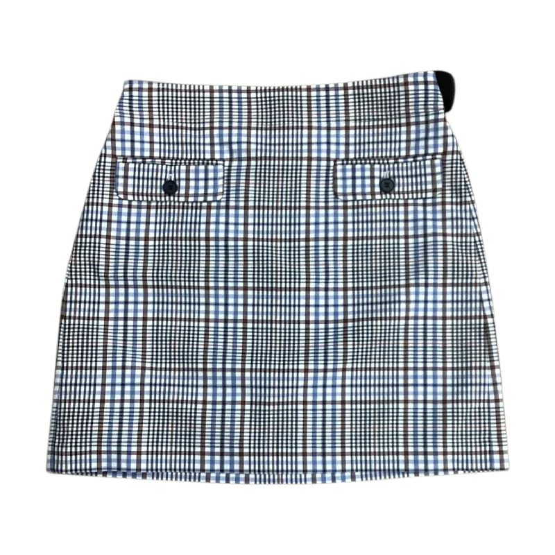 Skirt Mini & Short By Loft In Plaid Pattern, Size: 2