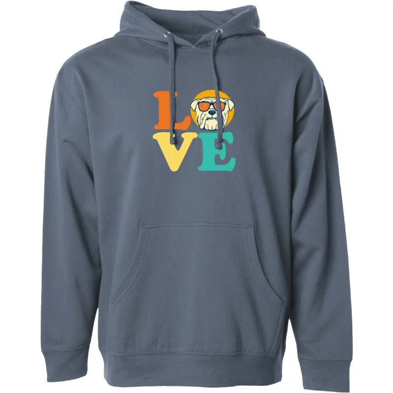 Dog Love (Bulldog) - Sweatshirt Pullover Hoodie