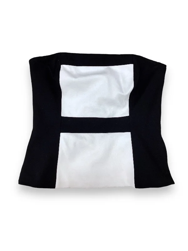 Top Sleeveless By White House Black Market In White Black, Size: S