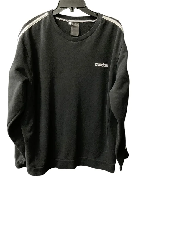 Top Long Sleeve By Adidas In Black, Size: L