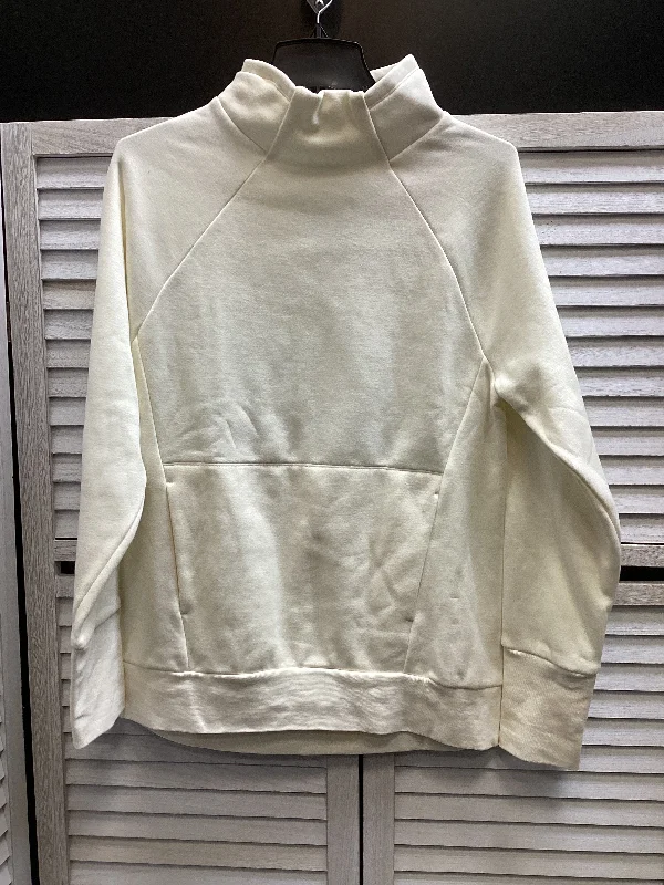 Sweatshirt Collar By Fabletics In Ivory, Size: S