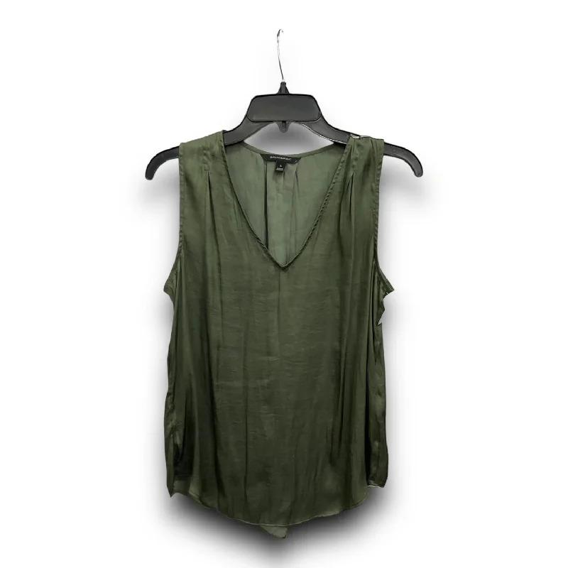 Blouse Sleeveless By Banana Republic In Green, Size: S