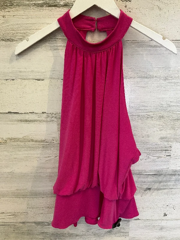 Pink Top Sleeveless Express, Size L