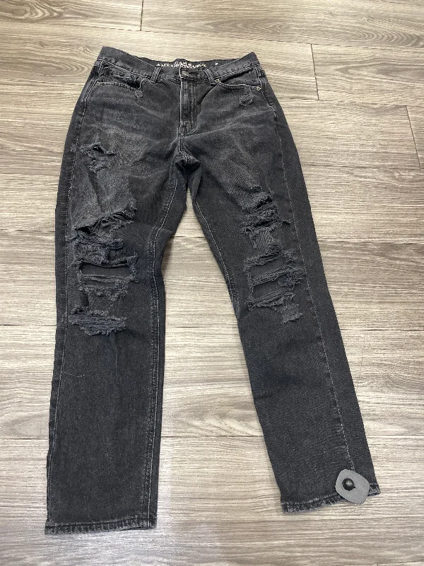 Jeans Boyfriend By American Eagle In Black, Size: 6