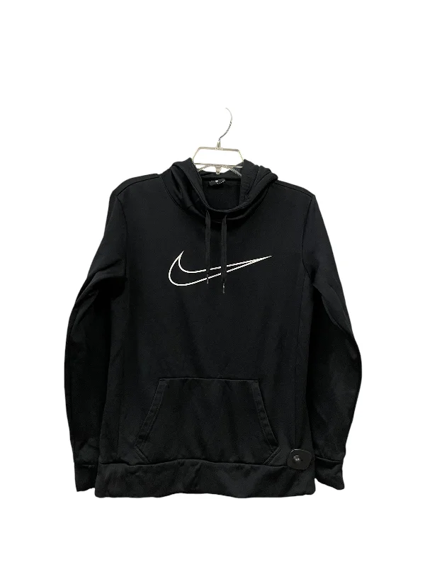 Athletic Sweatshirt Hoodie By Nike Apparel In Black, Size: S