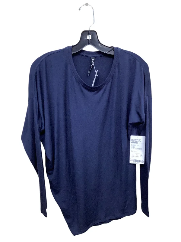 Top Long Sleeve By Athleta In Blue, Size: S