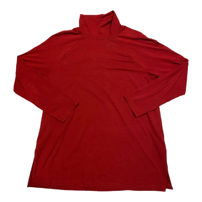 Tunic Long Sleeve By J. Jill In Red, Size: L