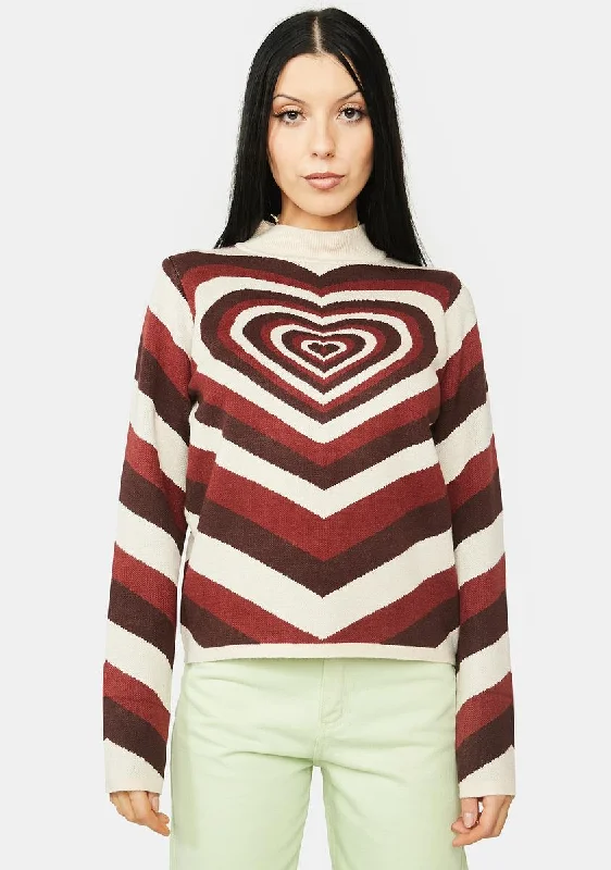 Cocoa Facts Of Life Heart Sweater