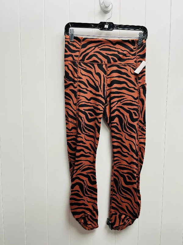 Athletic Capris By Fabletics In Animal Print, Size: M