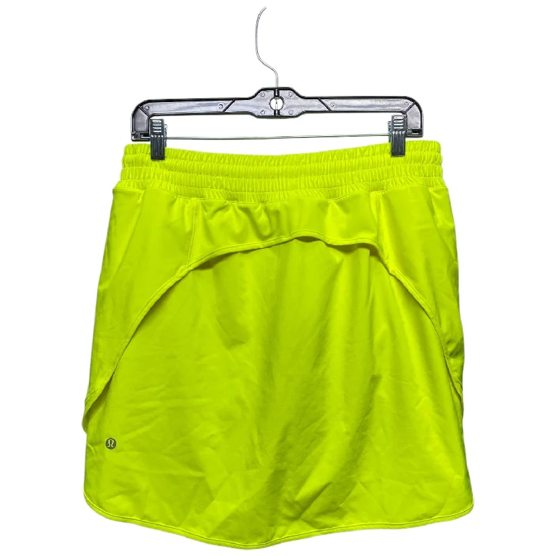 Athletic Skort By Lululemon In Yellow, Size: M