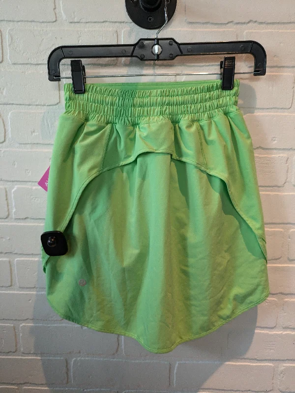 Green Athletic Skort Lululemon, Size 2