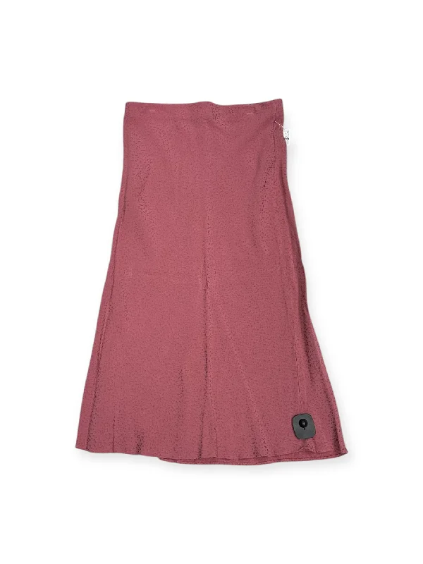 Skirt Midi By Loft In Pink, Size: S