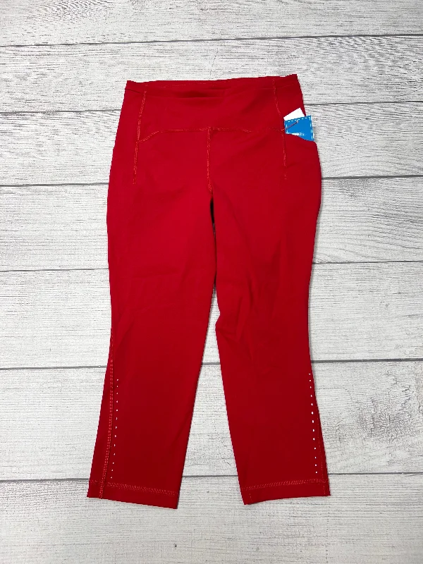 Athletic Capris By Lululemon In Red, Size: 8