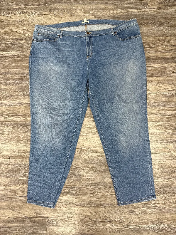 Jeans Straight By Eileen Fisher In Blue Denim, Size: 24