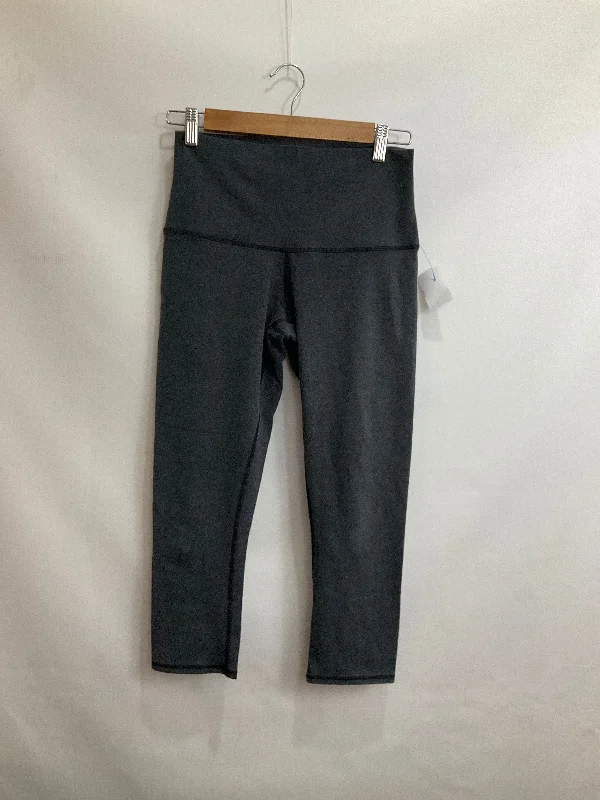 Athletic Capris By Lululemon In Grey, Size: 4