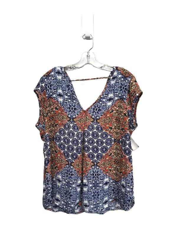 Multi-colored Top Sleeveless By Dr2, Size: L