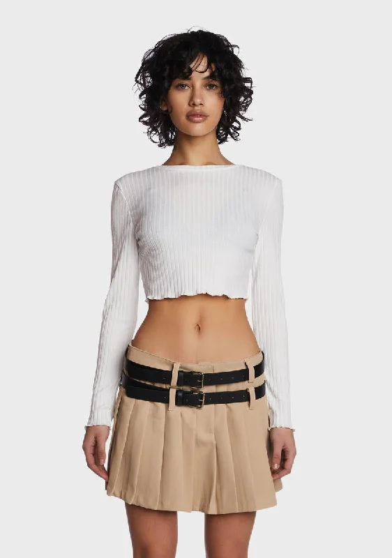 Blanc Cozy Joint Cropped Sweater