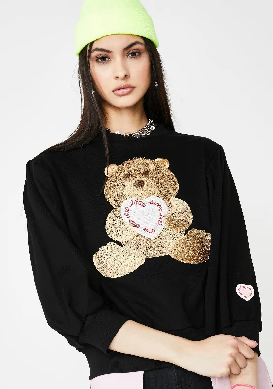 Clap Clap Bear Stitch Sweater