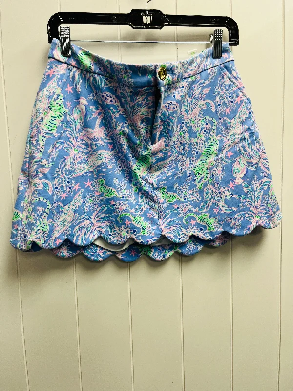 Skort Designer By Lilly Pulitzer In Blue & Green, Size: 6