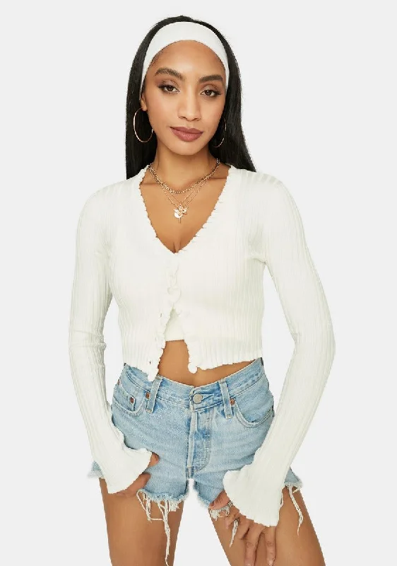 Icy Clique On Speed Dial Cropped Sweater