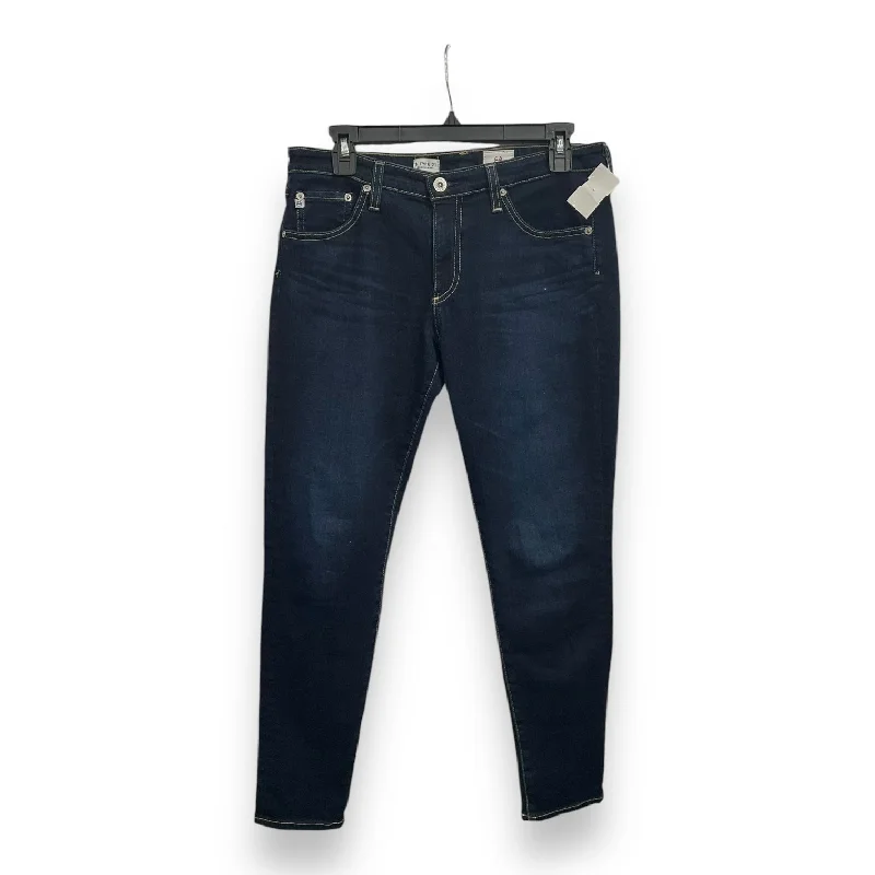 Jeans Skinny By Hudson In Blue Denim, Size: 8