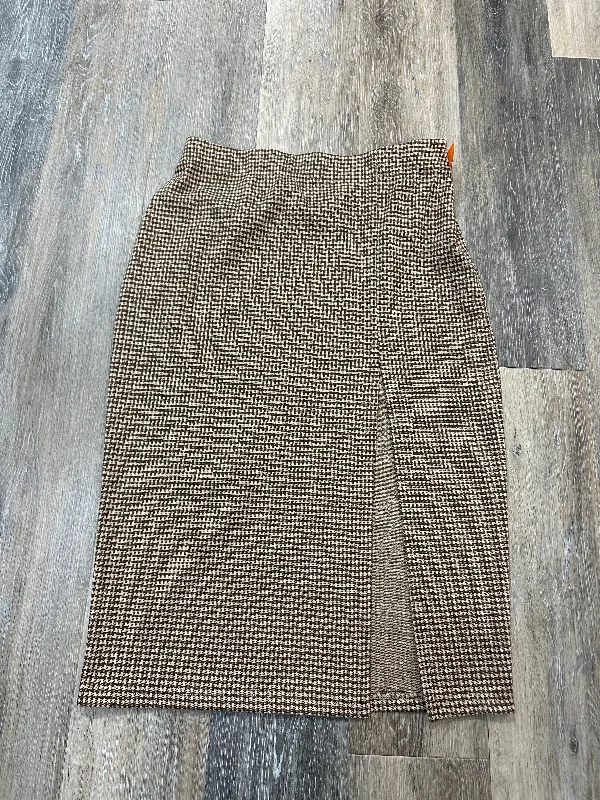 Skirt Midi By Hem & Thread In Tan, Size: L