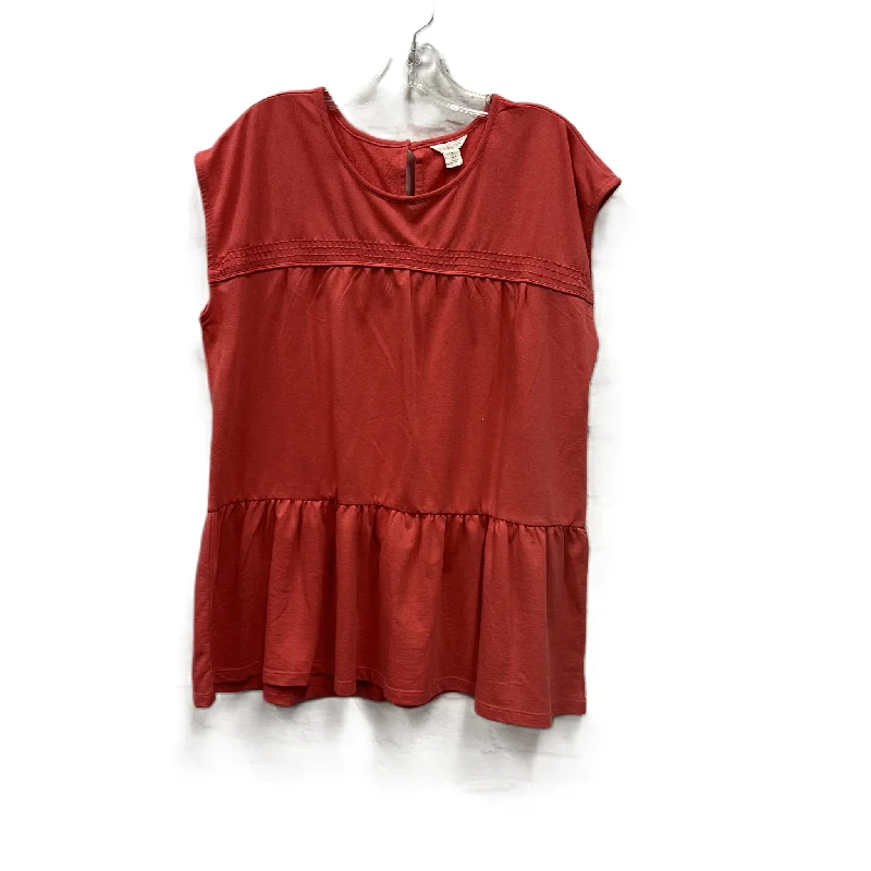 Top Sleeveless By Caslon In Pink, Size: Xl