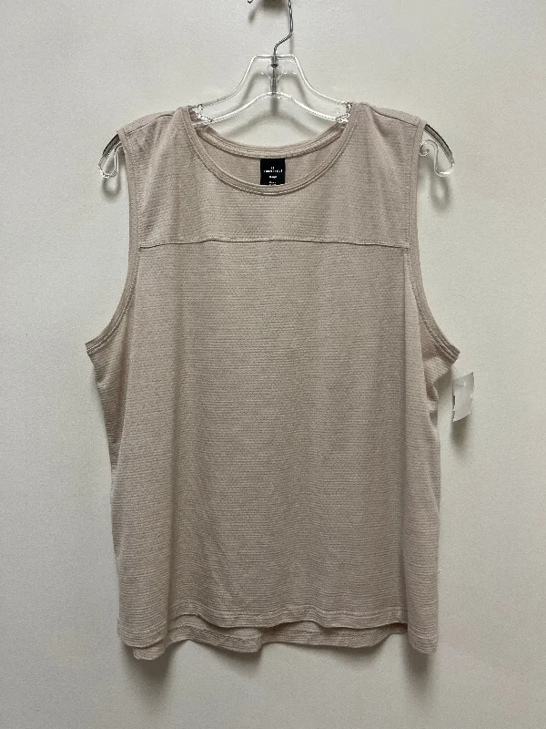 Top Sleeveless By Rei In Cream, Size: Xl