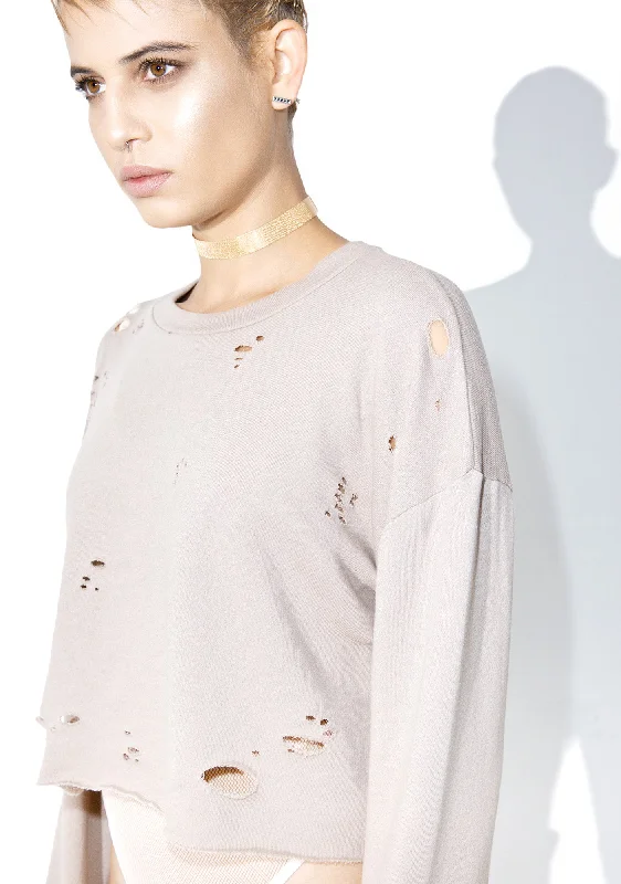 Braina Distressed Sweater